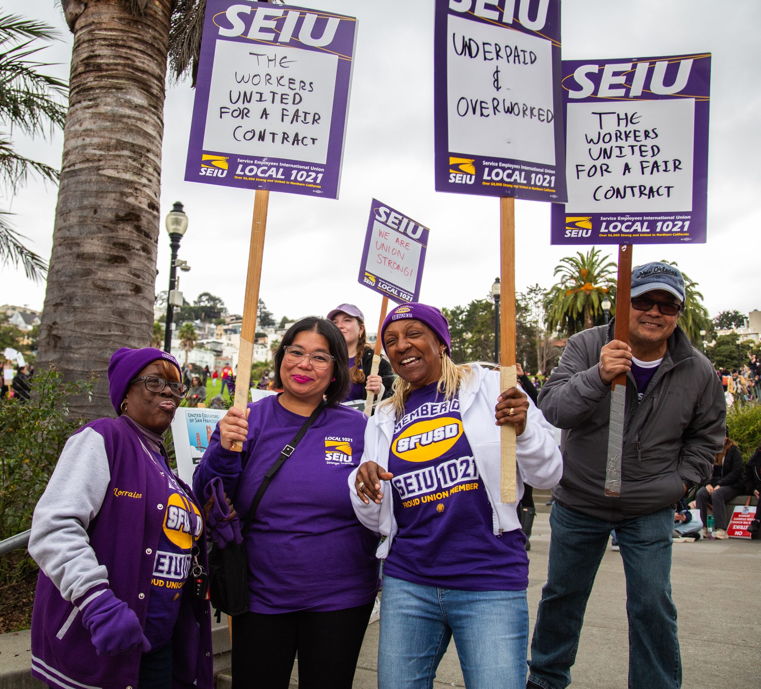 Image for article: S.F. teachers strike: Union wins fully funded family healthcare, a top ask