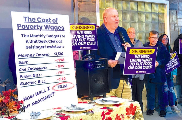 Image for article: Geisinger <b>employees</b> rally for 'living wages' | News, Sports, Jobs - Lewistown Sentinel