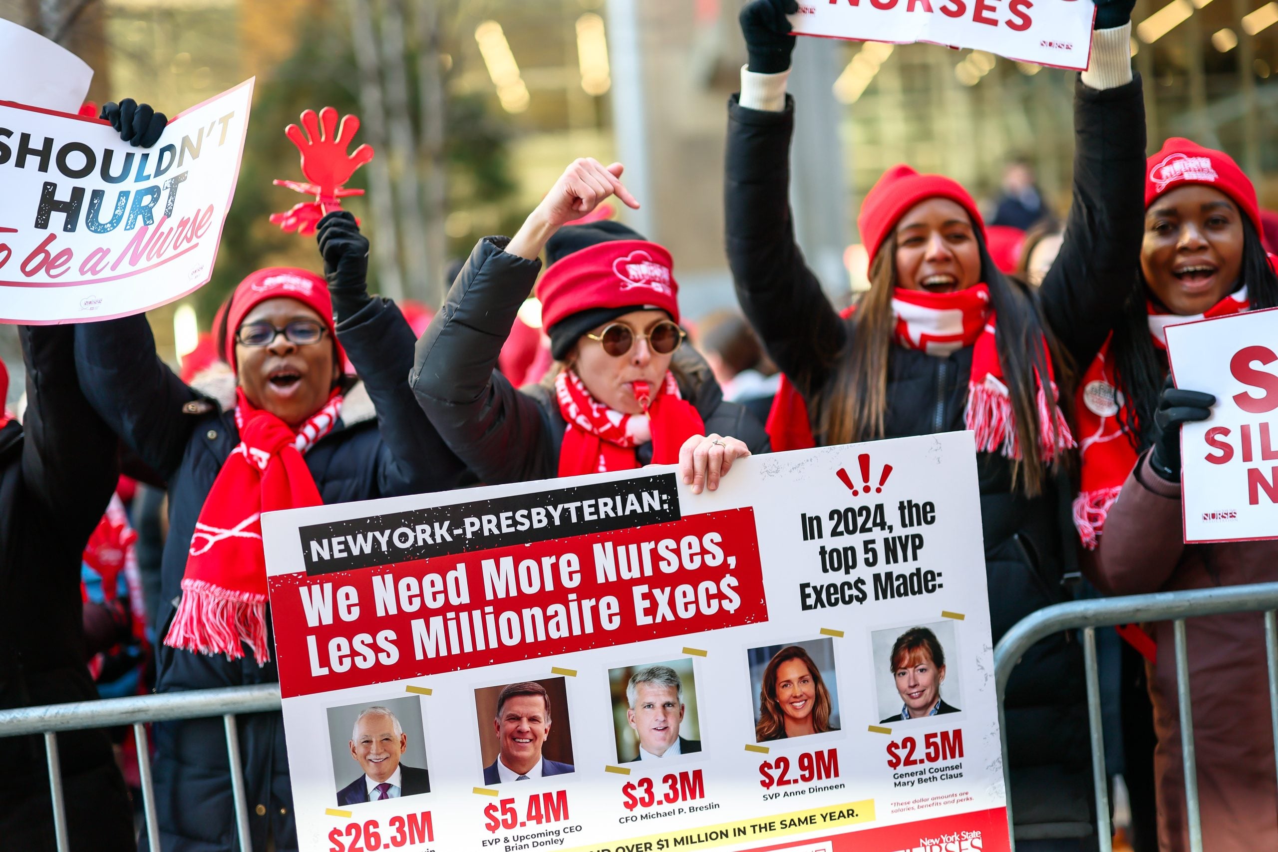 Image for article: More than 10K nurses end largest <b>strike</b> in NYC history, others continue <b>striking</b>
