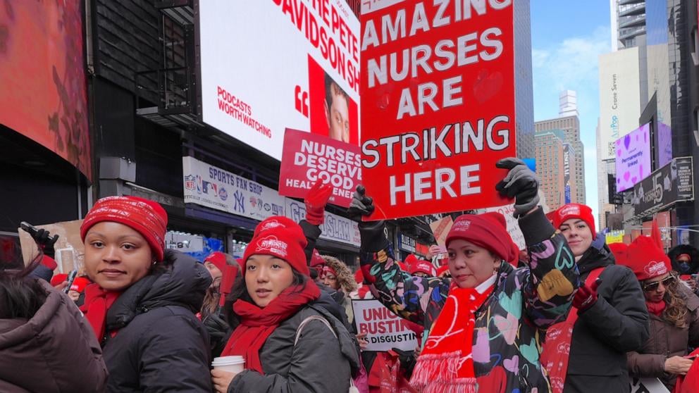 Image for article: Largest nurses strike in New York City history ends as workers ratify contract