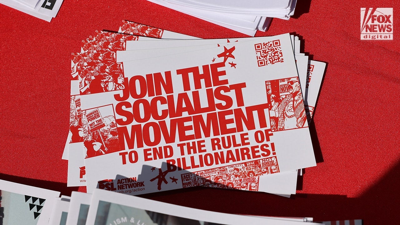 Image for article: Communists, Democrats use #NoKings rally to call for May Day strike: 'Shut it down'