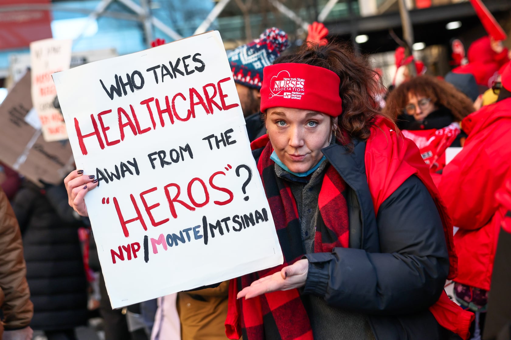 Image for article: Thousands of nurses are <b>striking</b> across the country. Why? - 1A