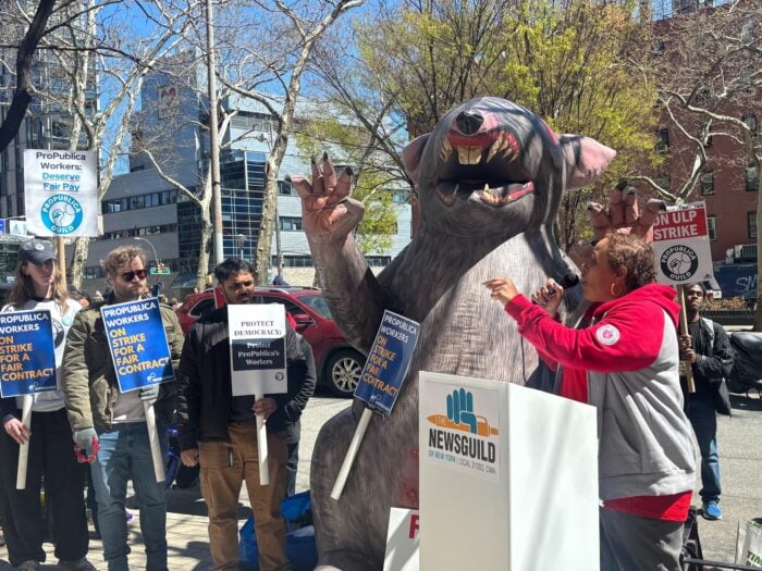 Image for article: ProPublica journalists walk off the job in first U.S. newsroom strike over AI