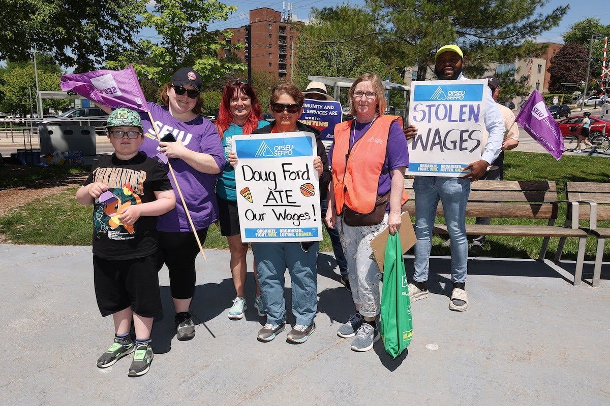 Image for article: Labour battle continues as Community Living Central York strike hits second week